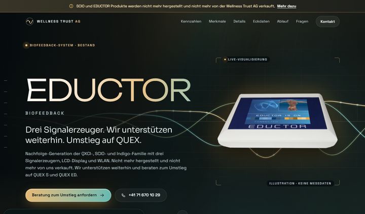Vorschau EDUCTOR Biofeedback, Version Aurora