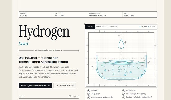 Vorschau Hydrogen Detox, Version Labor