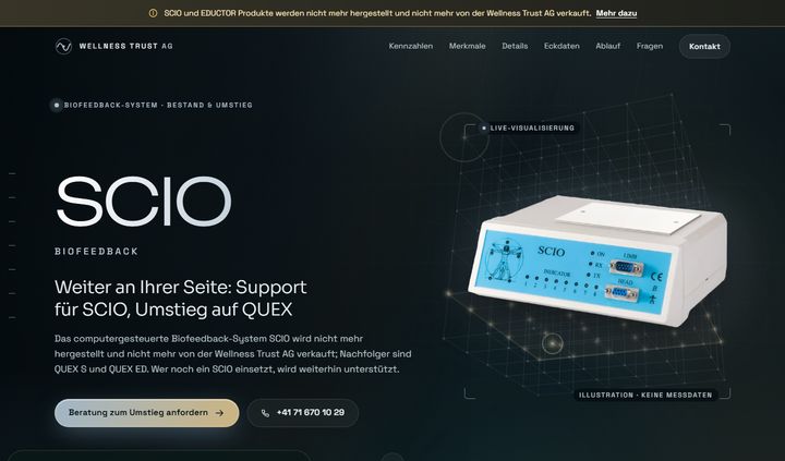 Vorschau SCIO Biofeedback, Version Aurora